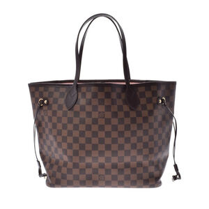 LOUIS VUITTON Damier Neverfull Rose Pink Ballerine Tote Bag